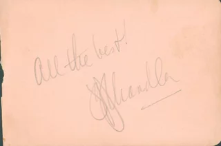 Jeff Chandler autograph