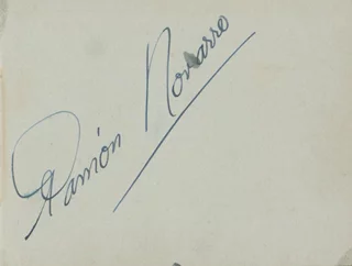 Ramon Novarro autograph