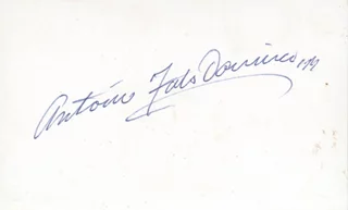 Fats Domino autograph