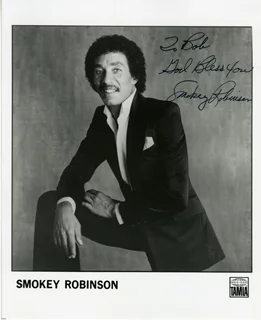 Smokey Robinson autograph