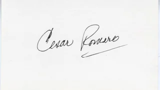 Cesar Romero autograph