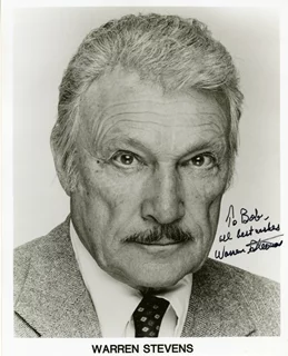 Warren Stevens autograph