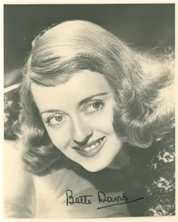 Bette Davis autograph