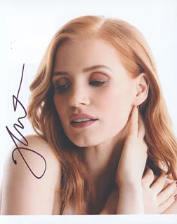 Jessica Chastain autograph