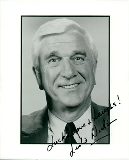 Leslie Nielsen autograph