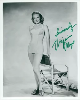 Virginia Mayo autograph