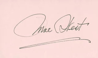 Mae West autograph