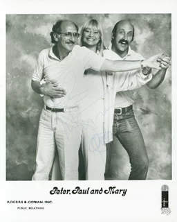 Peter, Paul and Mary autograph