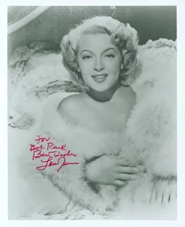 Lana Turner autograph