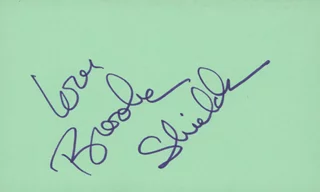 Brooke Shields autograph