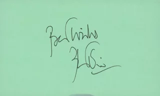 Peter Ustinov autograph