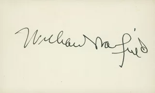 William Warfield autograph