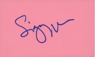 Sigourney Weaver autograph