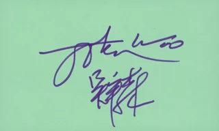 John Woo autograph