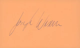 Joseph Wiseman autograph