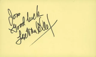 Lee Van Cleef autograph