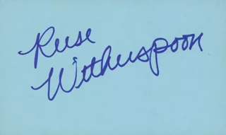 Reese Witherspoon autograph