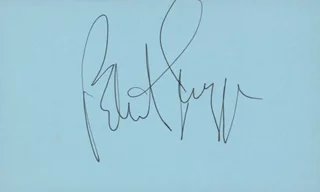 Patrick Swayze autograph