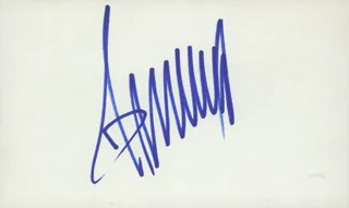 Donald Trump autograph