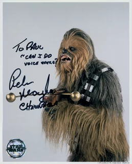 Peter Mayhew autograph