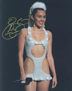 Miley Cyrus autograph