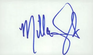 Milla Jovovich autograph