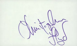 Christopher Lloyd autograph