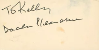 Donald Pleasence autograph