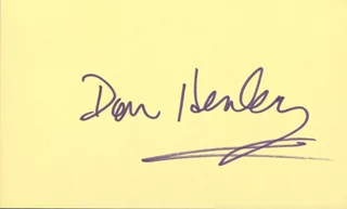 Don Henley autograph
