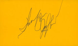 Jerry Lee Lewis autograph
