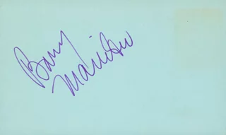 Barry Manilow autograph