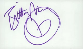 Brittany Murphy autograph
