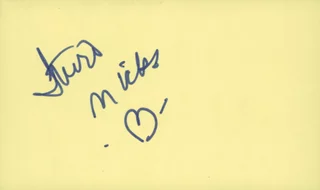Stevie Nicks autograph