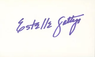 Estelle Getty autograph
