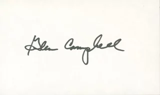 Glenn Campbell autograph