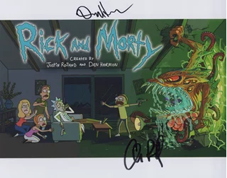Rick and Morty autograph