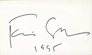 Francis Ford Coppola autograph