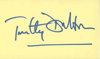 Timothy Dalton autograph