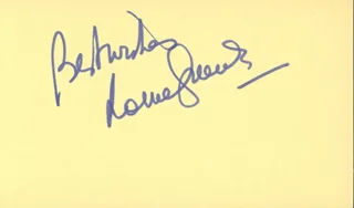 Lorne Greene autograph