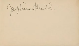 Josephine Hull autograph
