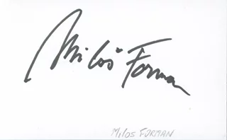 Milos Forman autograph