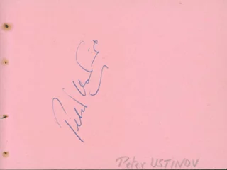 Peter Ustinov autograph