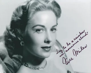 Vera Miles autograph