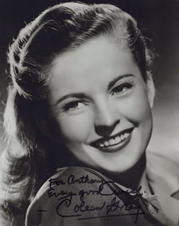 Coleen Gray autograph