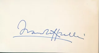 Franco Zeffirelli autograph