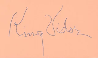 King Vidor autograph