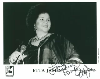 Etta James autograph