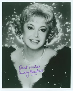 Audrey Meadows autograph