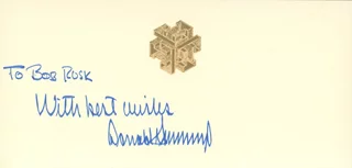 Donald Trump autograph