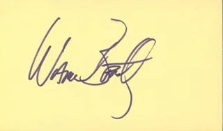 Warren Beatty autograph